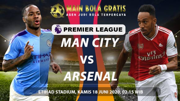 Prediksi Skor Pertandingan Manchester City vs Arsenal 18 Juni 2020